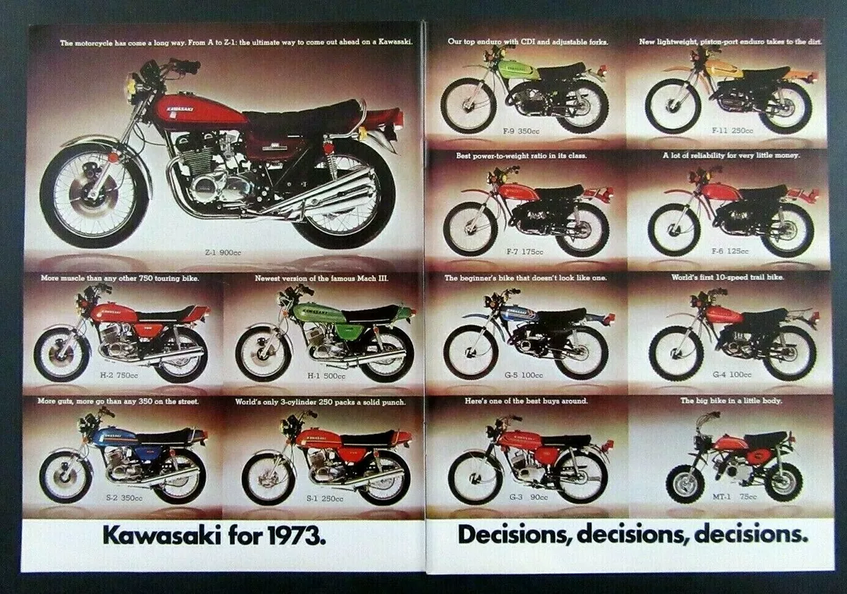 1973 KAWASAKI MOTORCYCLES Decisions Decisions Decisions 2