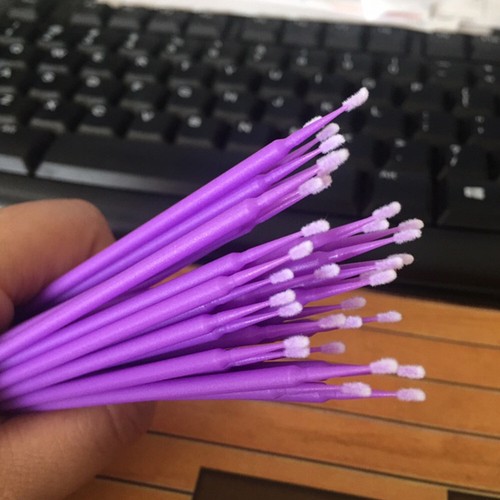 100Pcs 1.0/2.0mm Micro Car Touch Up Paint Brushes Small Tips Micro Applicators - Bild 11 von 12