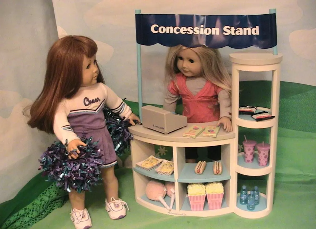American girl doll sales concession stand