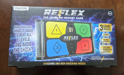 Paladone REFLEX Shocking Memory Game Handheld 3 Game Modes Shocking or Non New