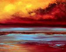 CRYSTAL COAST - 2023 Original Oil Painting - 20" x 16" x 0.5" stretched