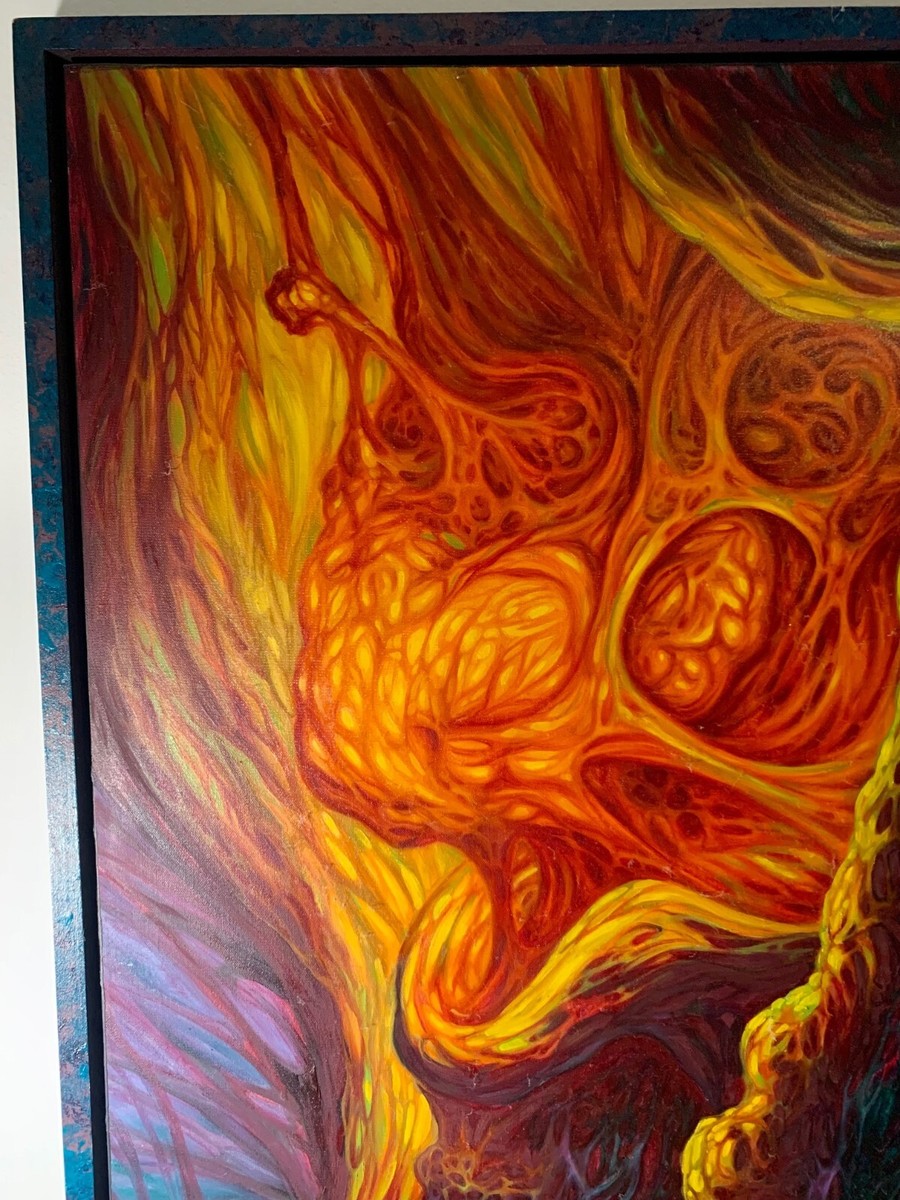 🔥🐇GUY AITCHISON - Original Oil on Canvas - MIND TREE 1 - 1993