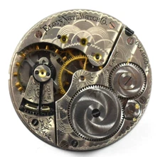 Vintage Elgin Grade 312 16s 15J Hunting Pocket Watch Movement lot.ff