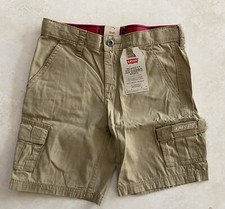LEVIS BOYS RELAXED FIT XX CARGO SHORTS TAN SIZE 6 REGULAR