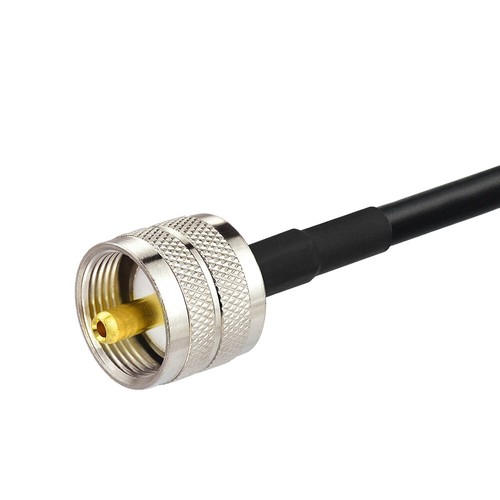 12" PL259 UHF Male to AM/FM Male Extension Cable 30cm for Radio Antenna - Picture 3 of 3