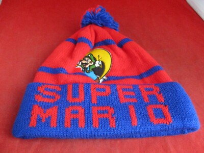 Super Mario Luigi Official Nintendo Retro Winter Beanie Hat