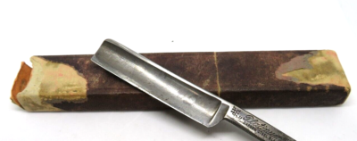 J. A. Henckels Twin Works #401 Platinum Straight Razor Solingen