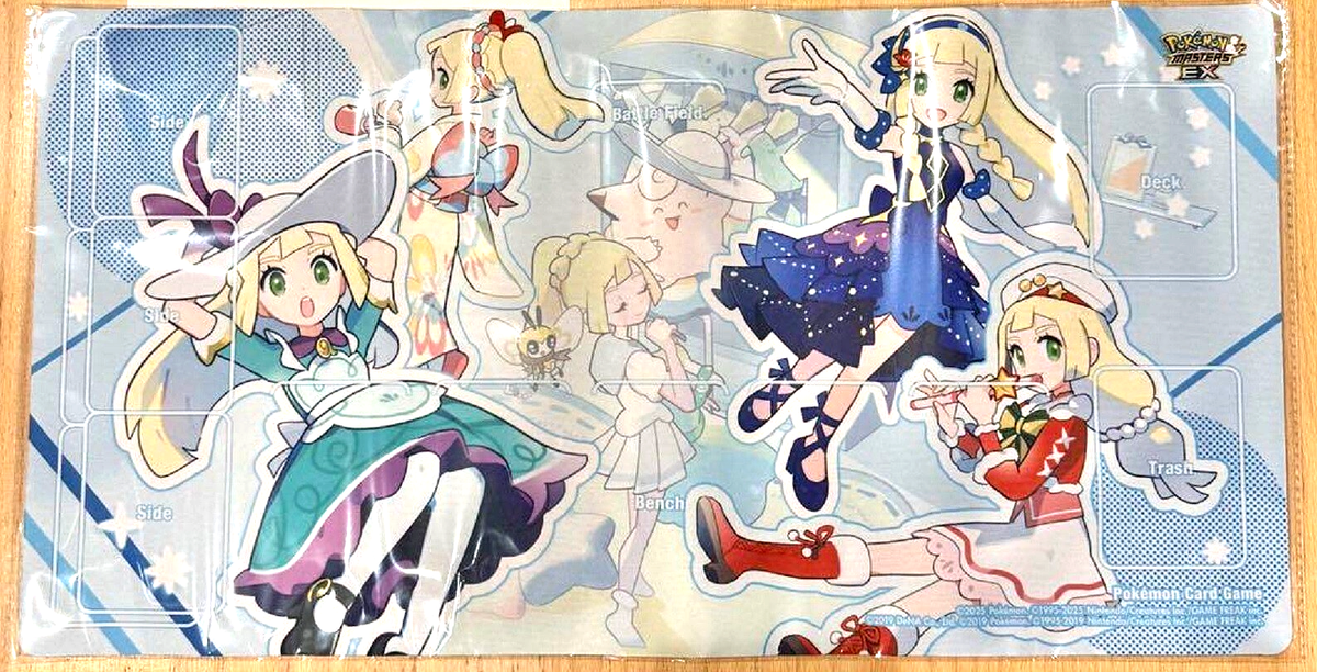 Pokemon Masters EX Official Card Game Rubber Playmat Lillie