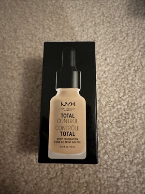 2 X NYX Total Control Drop Foundation color TCDF05 Light 0.43 oz New In Box