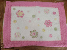 Pottery Barn Kids "Flowers  Dots" Quilted Standard Sham