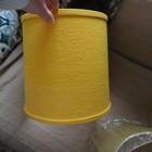 Lot of Five Woodstock Lampshades, Yellow-Green Color, NOS — photo 2