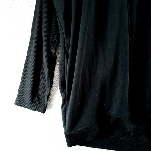 Banana Republic Womens M Baby Terry Cardigan Long Sleeve Open Front Black - Picture 4 of 20