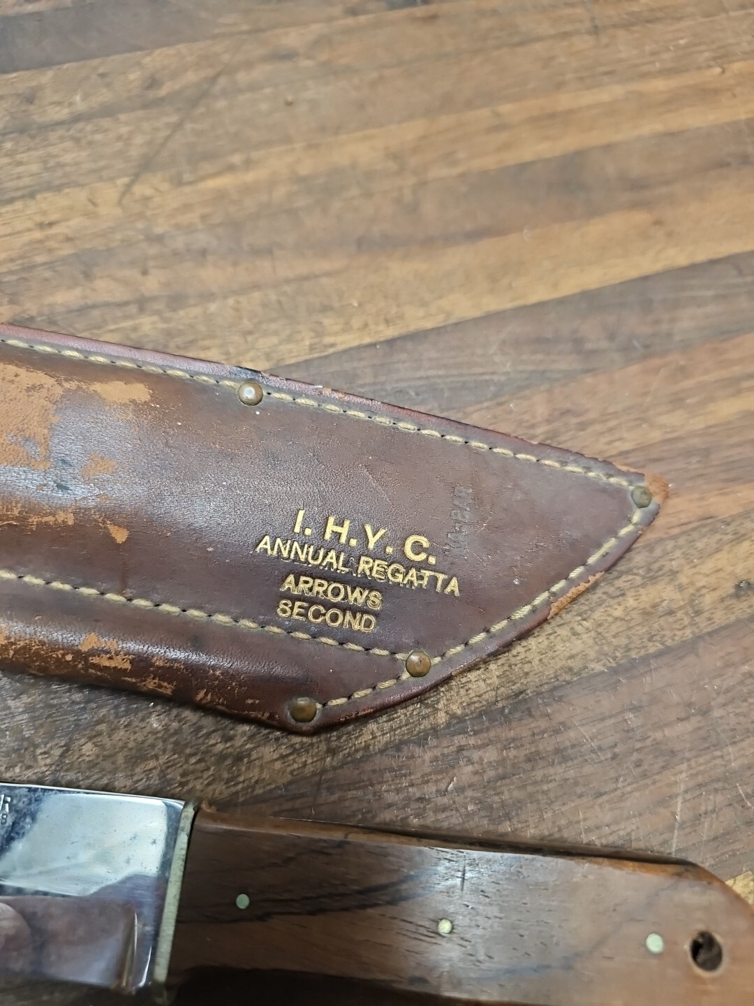 K220 VINTAGE KABAR SAILORS RIGGING ROPE KNIFE W/ MARLIN SPIKE ORIGINAL SHEATH eBay