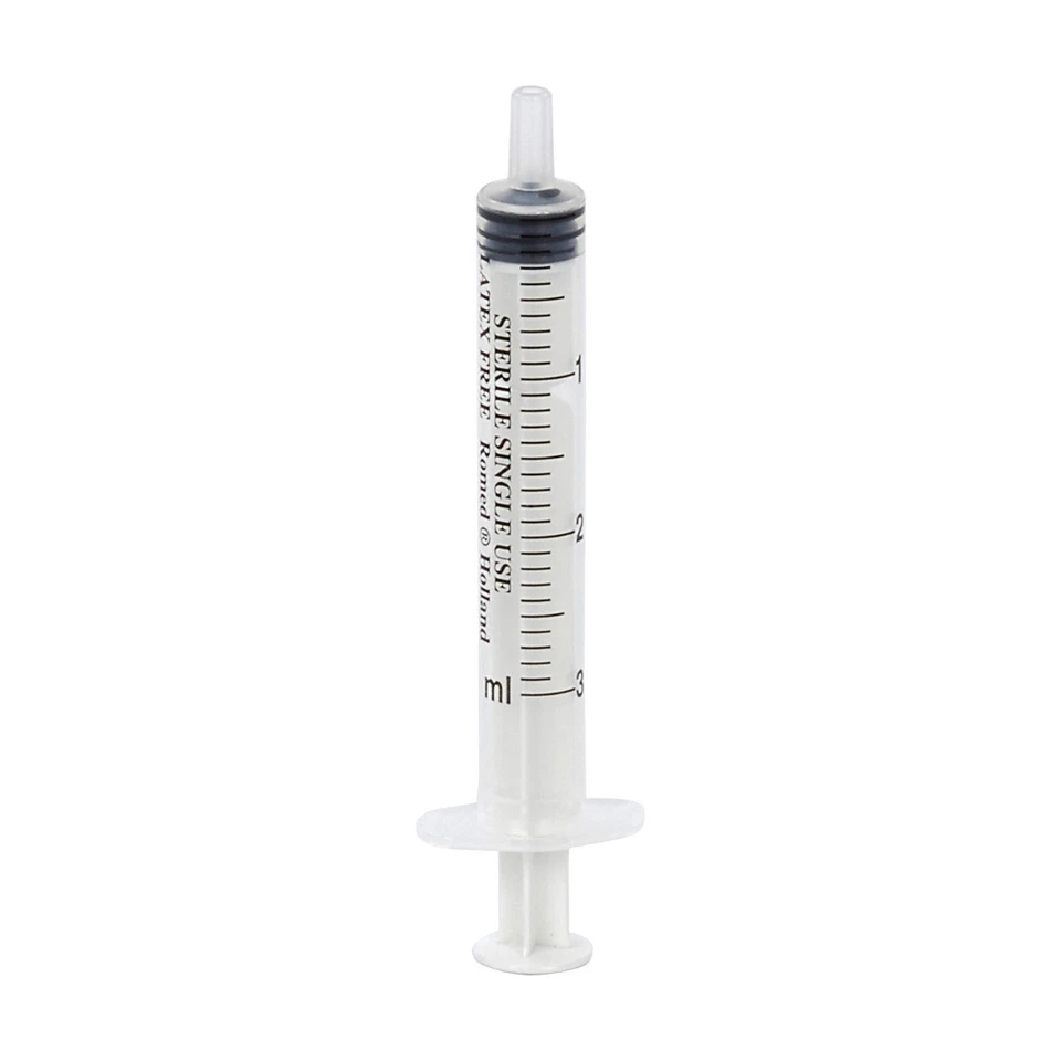 ROMED MEDICAL Romed Einmalspritzen Einwegspritzen 3-teilig (Spritze 2 - 3 ml, Menge: 25 Stück)