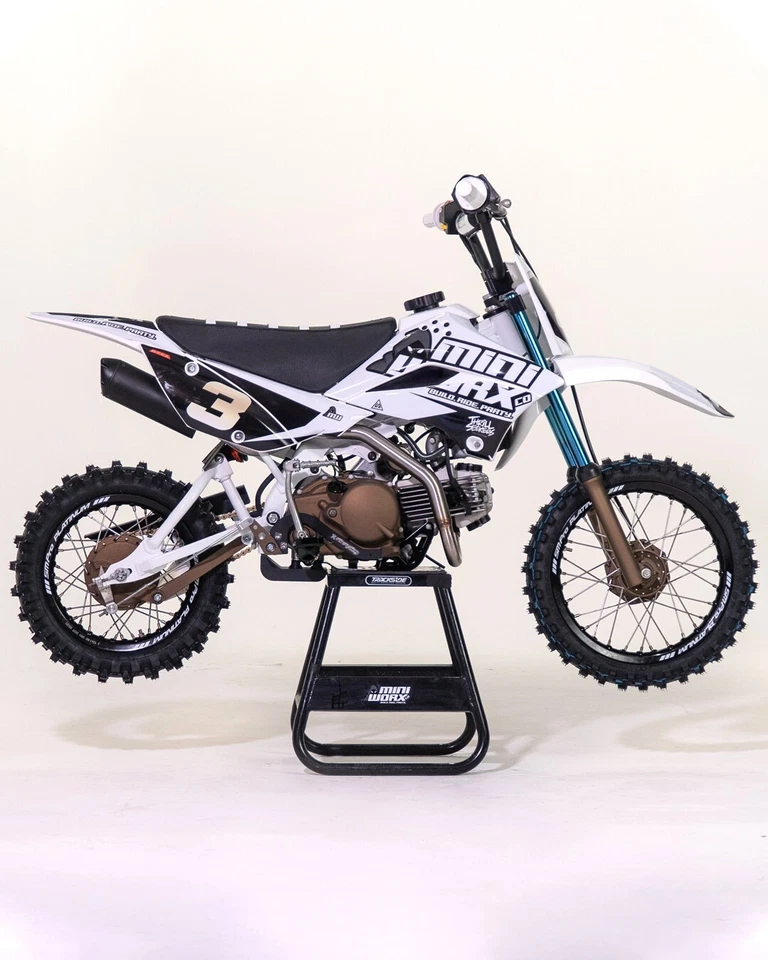 SM Pro Platinum Black Rim Set - Kawasaki KLX110 - Front & Rear Rims - BBR Excel - Image 4 of 4