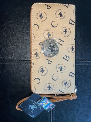 Beverly Hills Polo Club Pattered Brown Wallet (New w/tags)