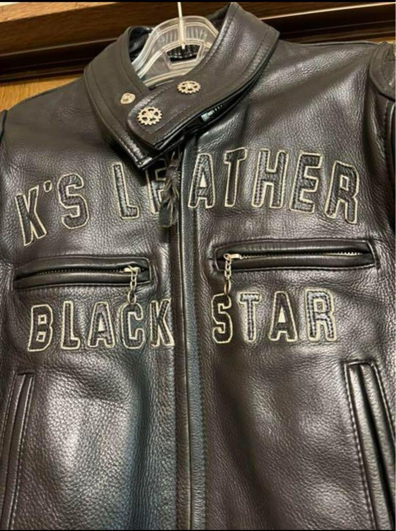Kadoya - “Black Star” ライダーズジャケット KADOYA Black Star Jacket Genuine Leather S | eBay