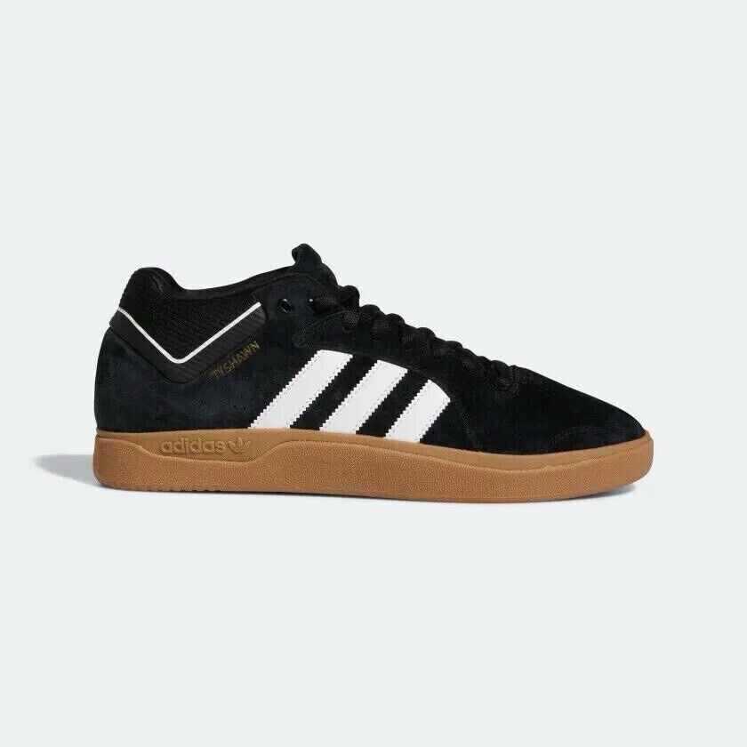 Adidas Tyshawn Core Black White Gum Skate Shoes GY6946 Men's Multi Size NEW