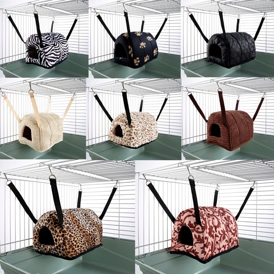 Ferret Chinchilla Rat Rabbit Animal Hammock Bed Toy House Cuddle Up Igloo