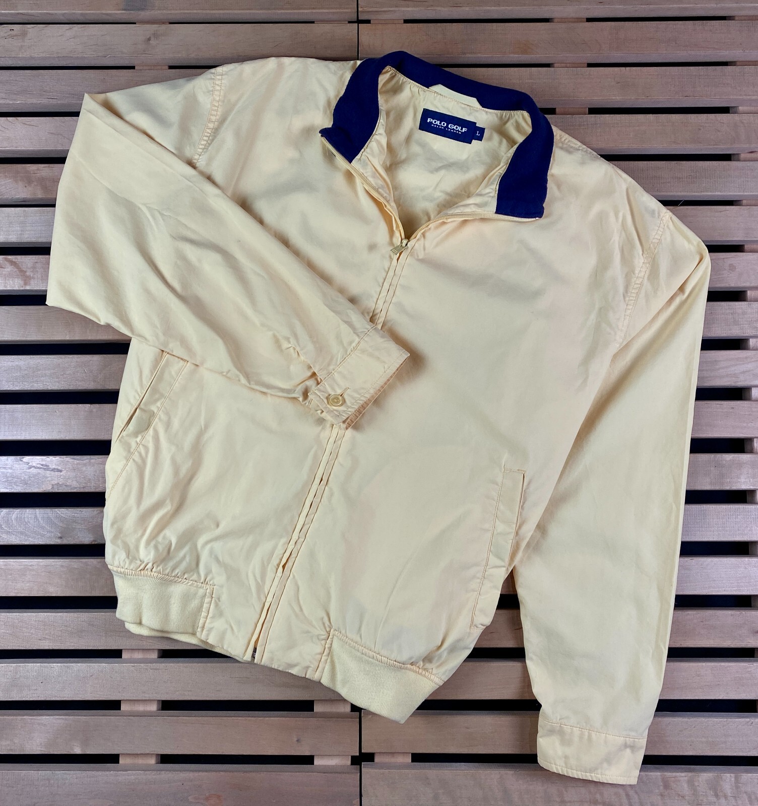 Ralph Lauren Vintage Mens Bomber Jacket Polo Golf Size L-image