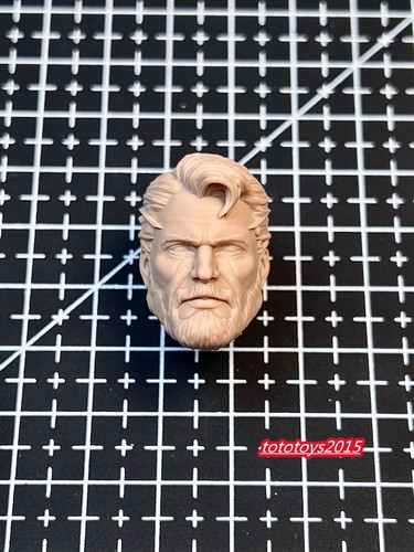 1:6 Superman Clark Kent Beard Head Sculpt For 12" Male Action Figure Body - Picture 1 of 4