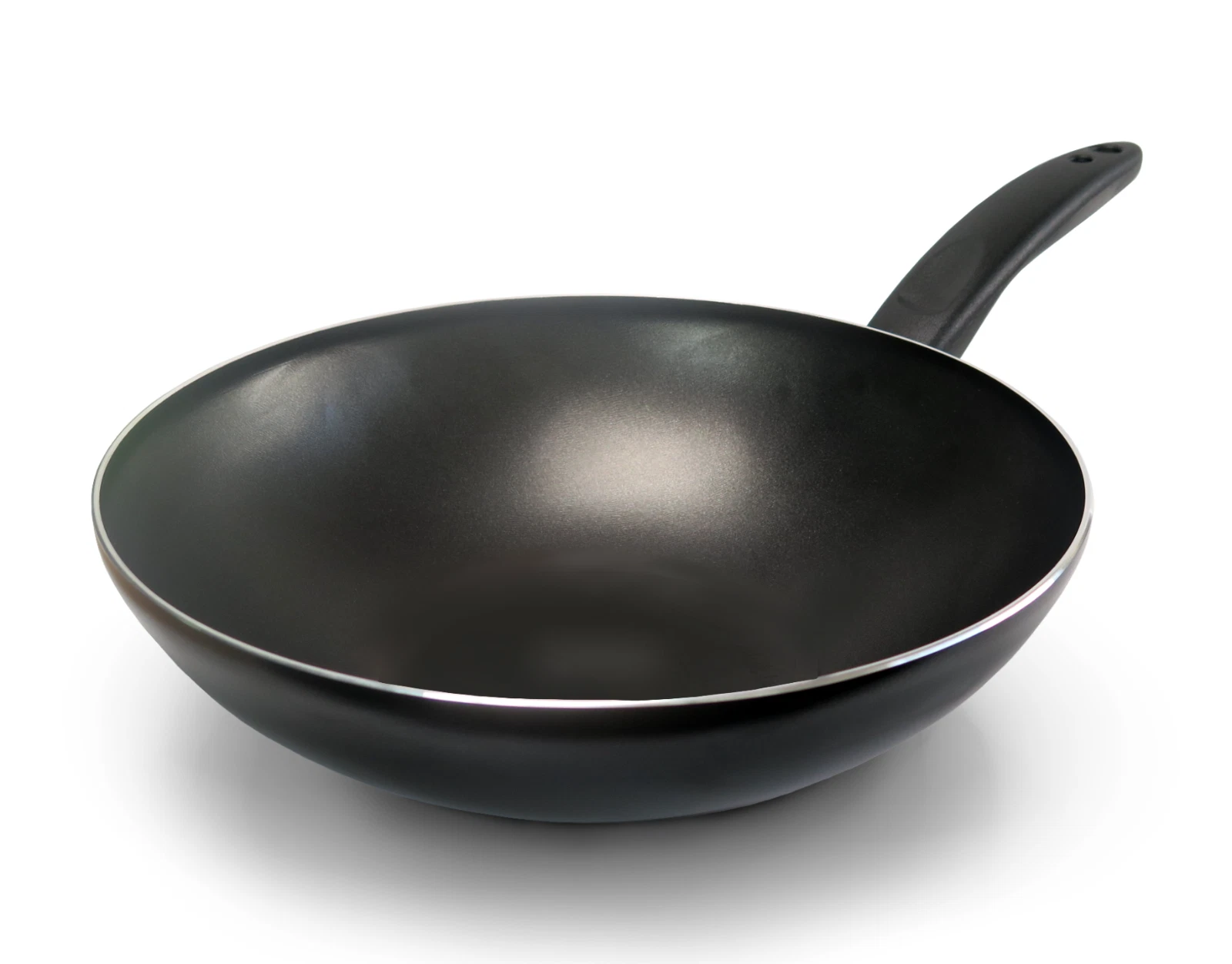 Tredoni 28cm/11" Non-Stick Aluminium Wok Stir-Fry Pan, Black
