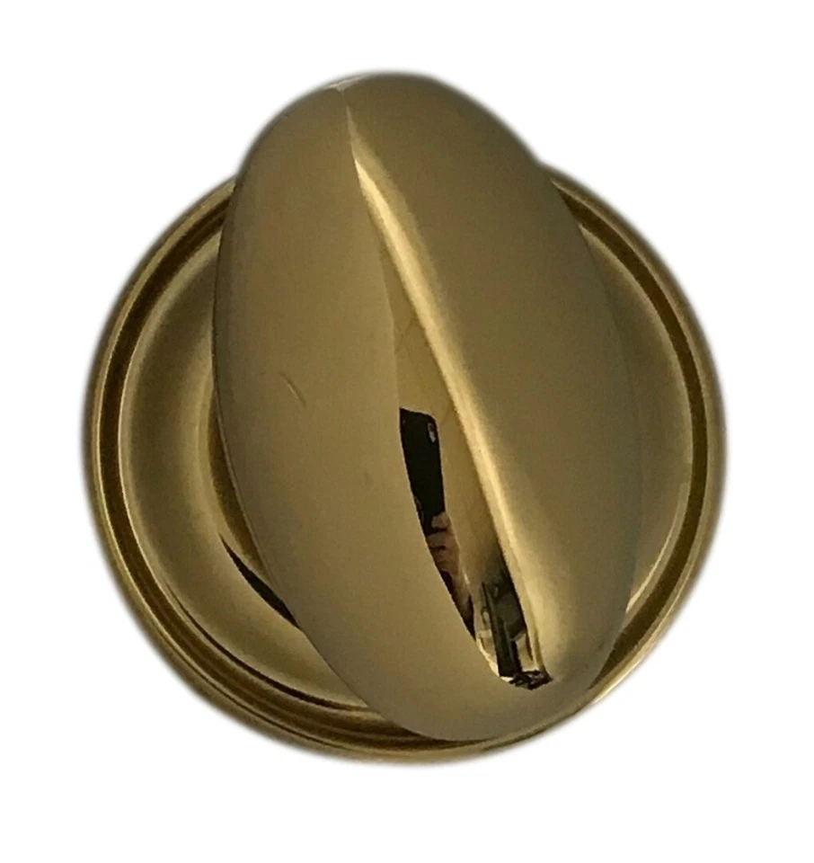 Baldwin Reserve 9BR3520-021 Traditional Ellipse Door Knob in Polished Brass