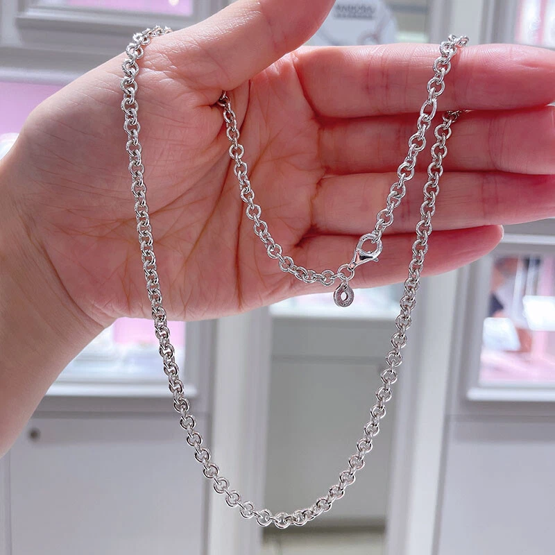 Logo Chain Necklace in silver