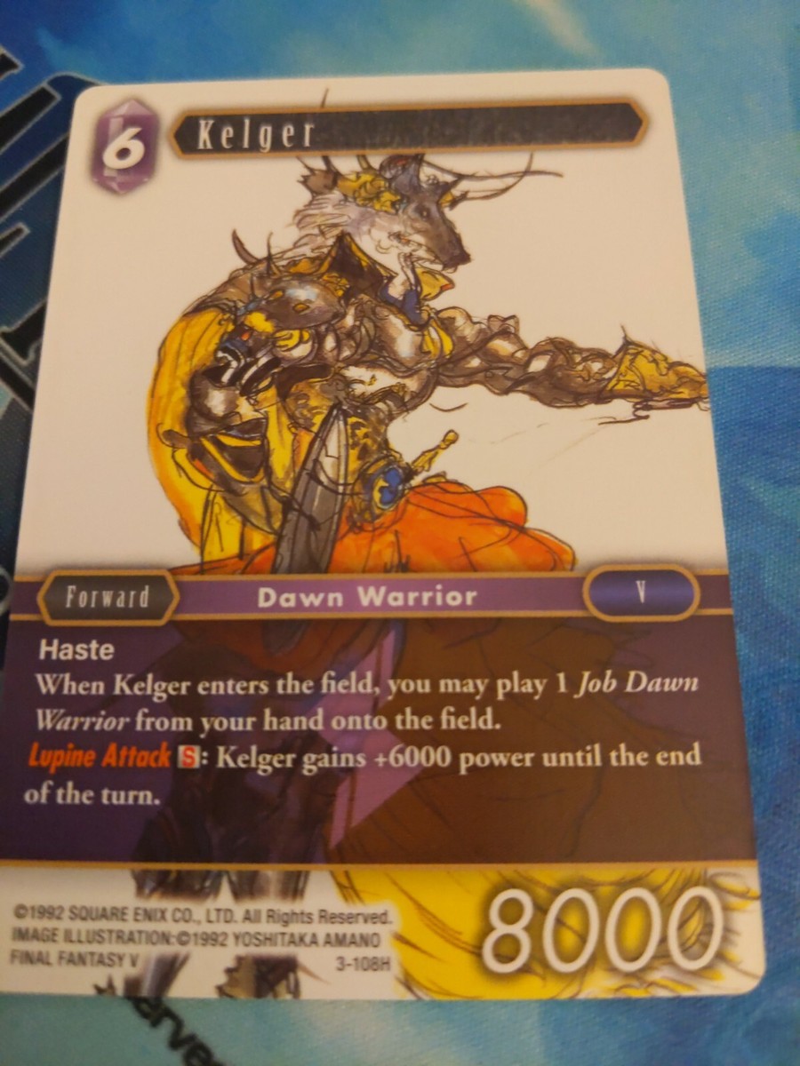 Final Fantasy TCG Opus III Kelger 3-108H | eBay