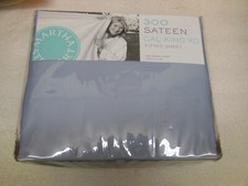 CAL KING XD fitted Sheet 300 Thread Count Sateen 100 Cotton - Pakistan - NEW