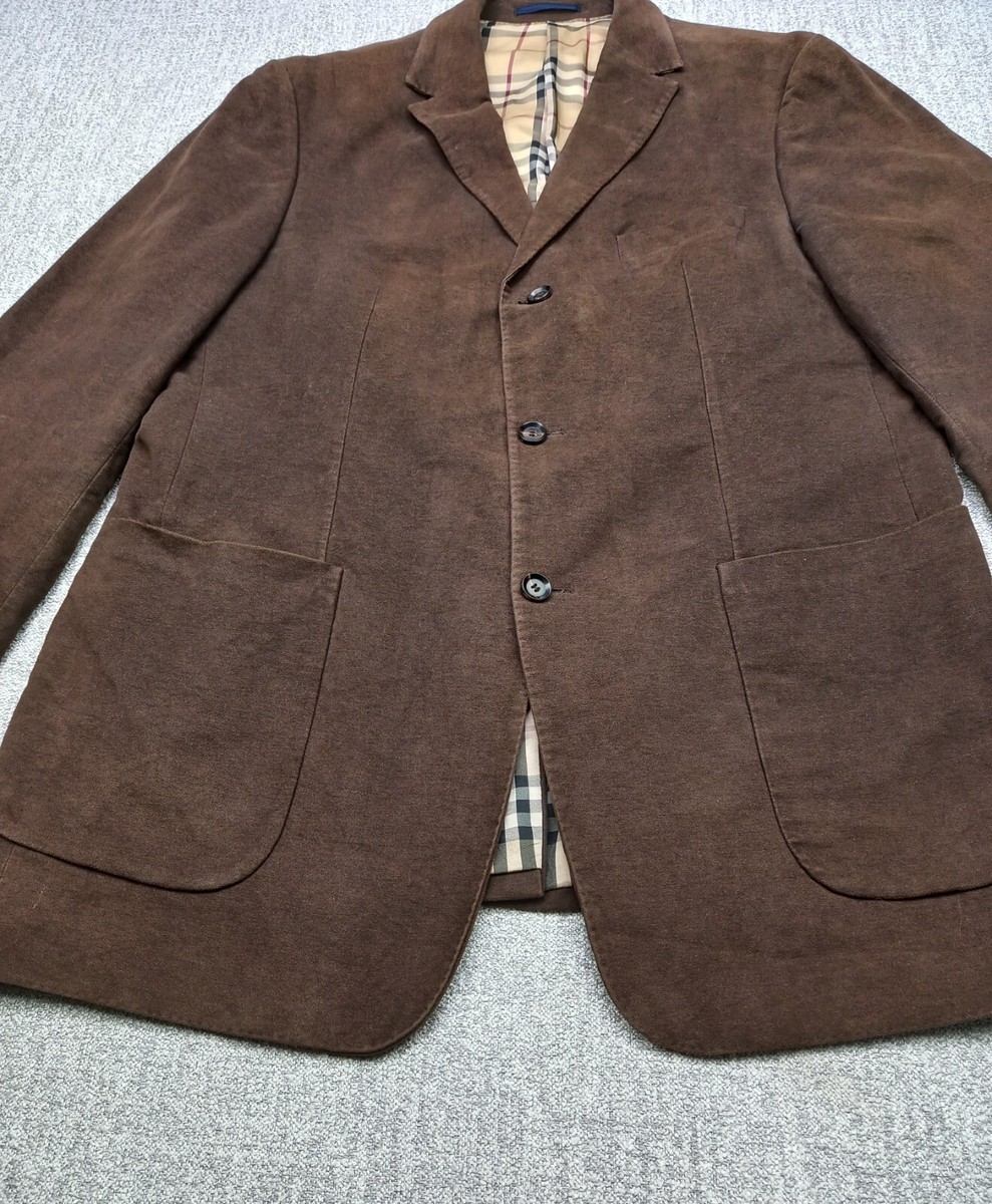 Burberry London 100% Cotton Blazer Sport Jacket Nova Check Burberry London 100% Cotton Blazer Sport Jacket Nova Check