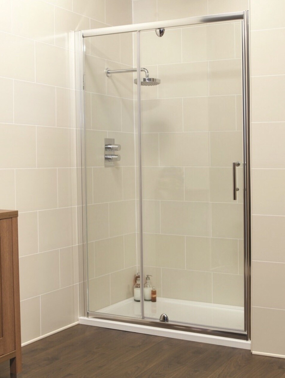 Shower Door With Inline Panel