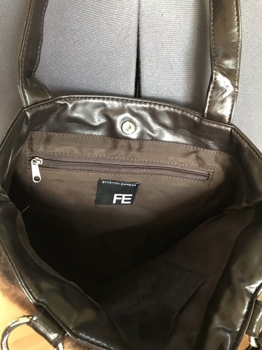 Bolso de Mano Express Moda Marrón Imitación Piel Otoño/Invierno Tendencia Vacaciones Idea de Regalo - Imagen 7 de 10