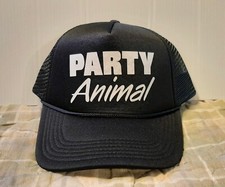 PARTY ANIMAL MESH TRUCKER CAP SNAP BACK PICK COLOR SAYING