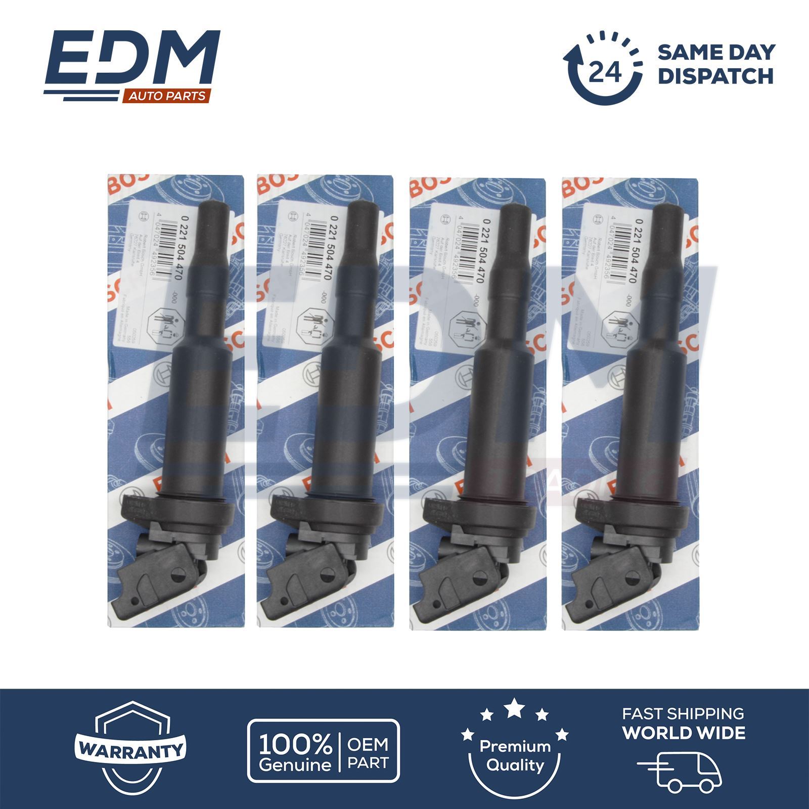 BOSCH Ignition Coils for BMW 5 F7 F10 F11 F18 E39 E60 E61 12138616153