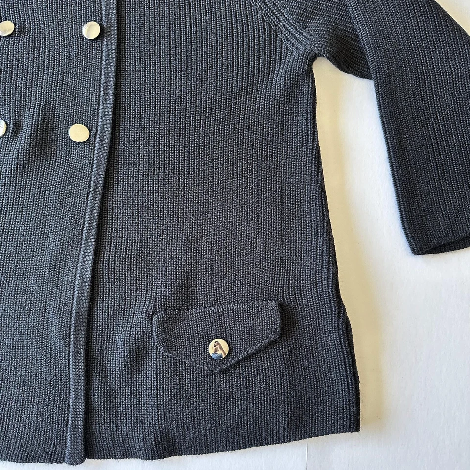 Suéter Calvin Klein con Bufanda Mujer Talla L Bolsillos Tejidos Manga 3/4 Cierre a Presión Foto 4 de 4