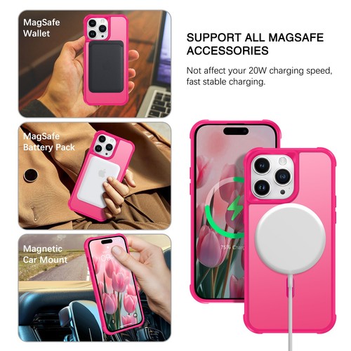 Funda para iPhone 16/15/14/13/12/11 Pro Max pesada a prueba de golpes con soporte magnético cubierta - Imagen 478 de 751