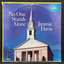 No One Stands Alone by Jimmie Davis (MCA Coral CB 20104) LP VG+/VG Gospel