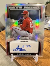 2022 Prizm Draft Picks Signing Sessions #SS-AL Andry Lara Prospect Auto 🔥📈