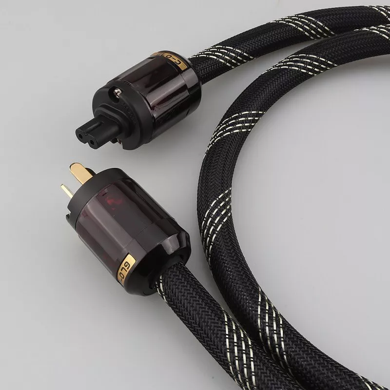 P103 HIFI Aduio Pure copper US AU EU Power Cord Audiophile Figure 8 IEC C7 Cable - Image 4 of 4