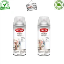 Krylon Matte Finish Clear 11 oz Spray Paint, Multi-Surface, (2 Piece, 2 Pack)