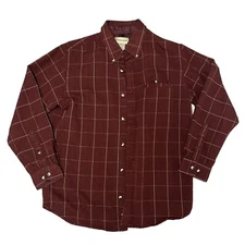 Vintage Scandia Woods Checkered Acrylic Flannel Shirt Size Medium