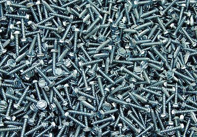 (2000) Slotted Hex Washer 6 x 3/4 Sheet Metal Screw Type A Zinc SMS