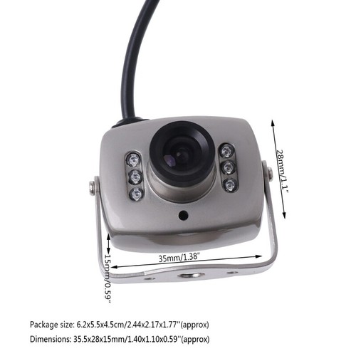 CCTV IR Wired Mini Camera Security Color Night for Vision Video Recorde - Picture 4 of 9