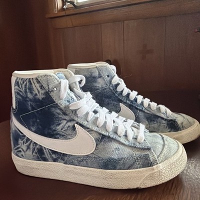 Nike Blazer Mid '77 Washed Denim Blue Sneaker DV2182-900 Women's Size 5 