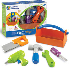 New Sprouts Fix It , Fine Motor, Pretend Play Toy Tool Set, 6 Piece, Ages 2 