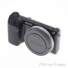 Sony NEX-5R 16.1MP Black Mirrorless Camera Body EXC- 