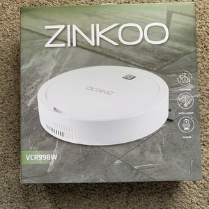 NIB Zinkoo Robot Vacuum Cleaner for Hard Floors Rechargeable Model #VCR998W