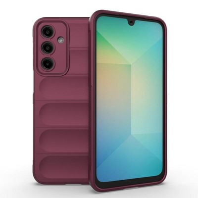 Samsung Galaxy A16 5G Hülle Magic Shield TPU und Flanell Weinrot