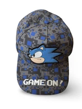 Sonic the Hedgehog Youth Snapback Baseball Cap Hat Sega Gamer Pixel Camo